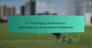 5-1 Verdediging: Drukschema’s, Speleruitlijning, Dekverantwoordelijkheden