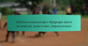 Defensieve Aanpassingen: Wijzigingen tijdens de wedstrijd, Spelersrollen, Uitlijntechnieken