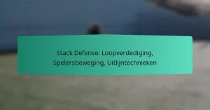 Stack Defense: Loopverdediging, Spelersbeweging, Uitlijntechnieken